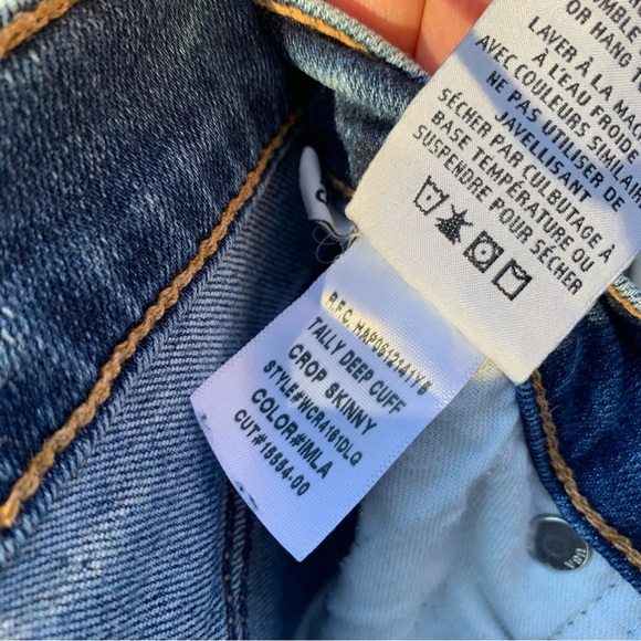 Hudson Tally Deep Cuff Crop Skinny Jeans 29 - Picture 14 of 16